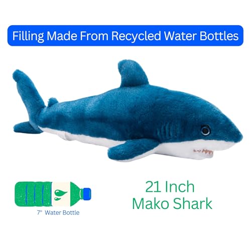 Grey Mako Shark Plush Toy 21 inches B35895