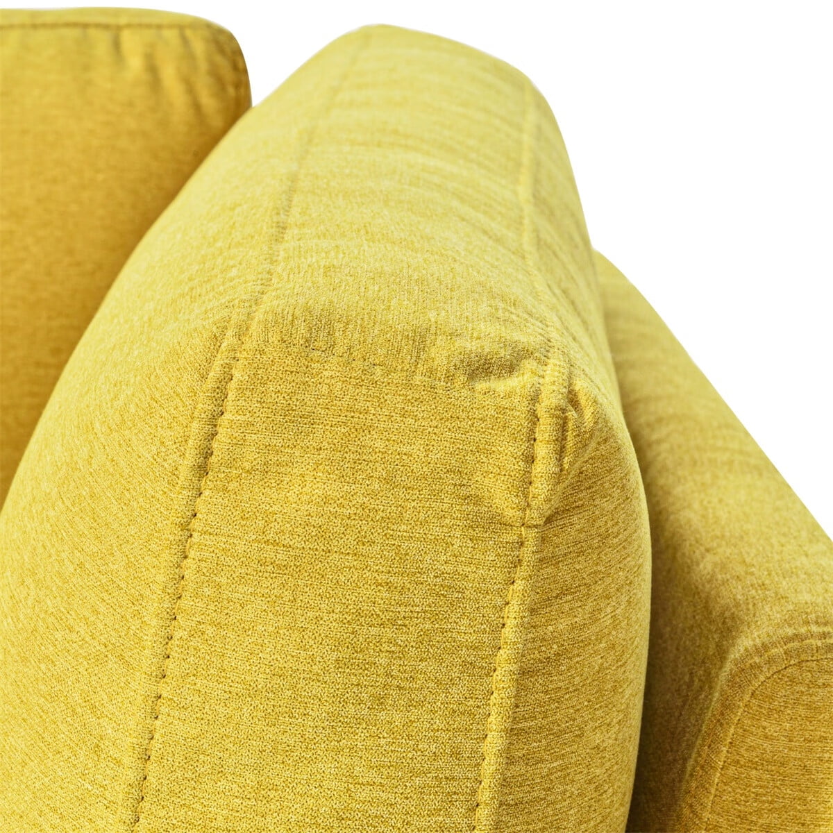 65" Mid-Century Modern Fabric Corner Lounge Chair T316