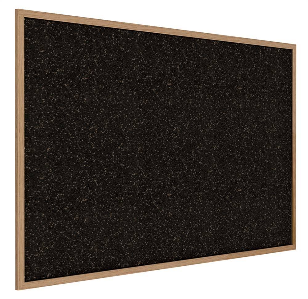 Tan Speckled Wood Frame Bulletin Board R17819