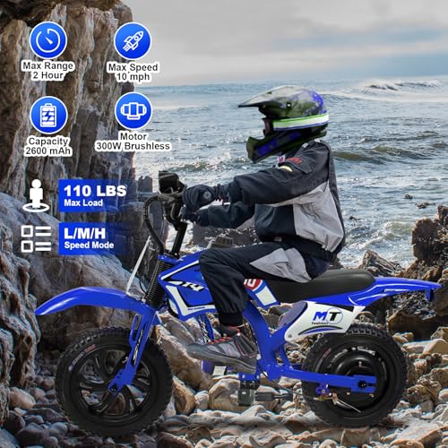 Blue 25.2V 300W Kids Electric Motorcycle Z814585