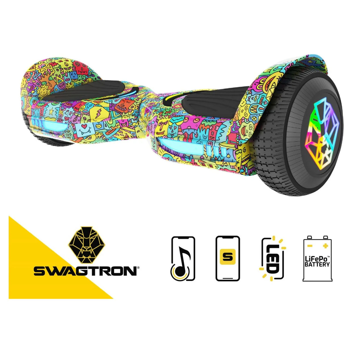 Multicolor Hoverboard with Bluetooth Speaker R103
