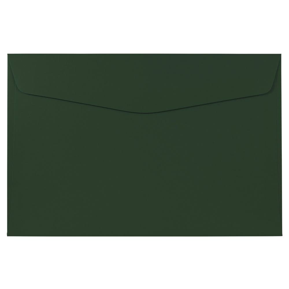 6 x 9 Dark Green Booklet Envelopes, 1000/Carton W65861