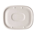 Natural 8.9 x 6.9 x 0.4 Fiber Lids L40558