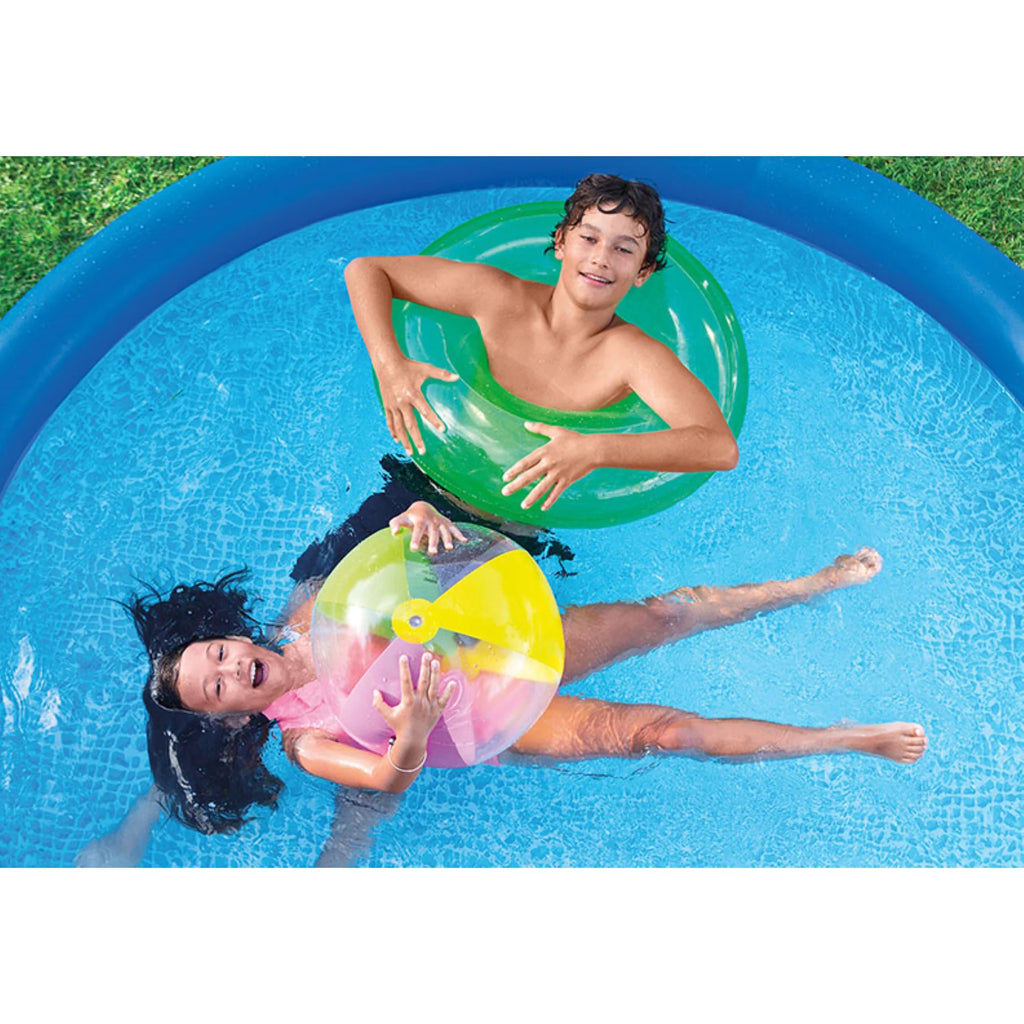 Inflatable Round Swimming Pool with Cover J542846