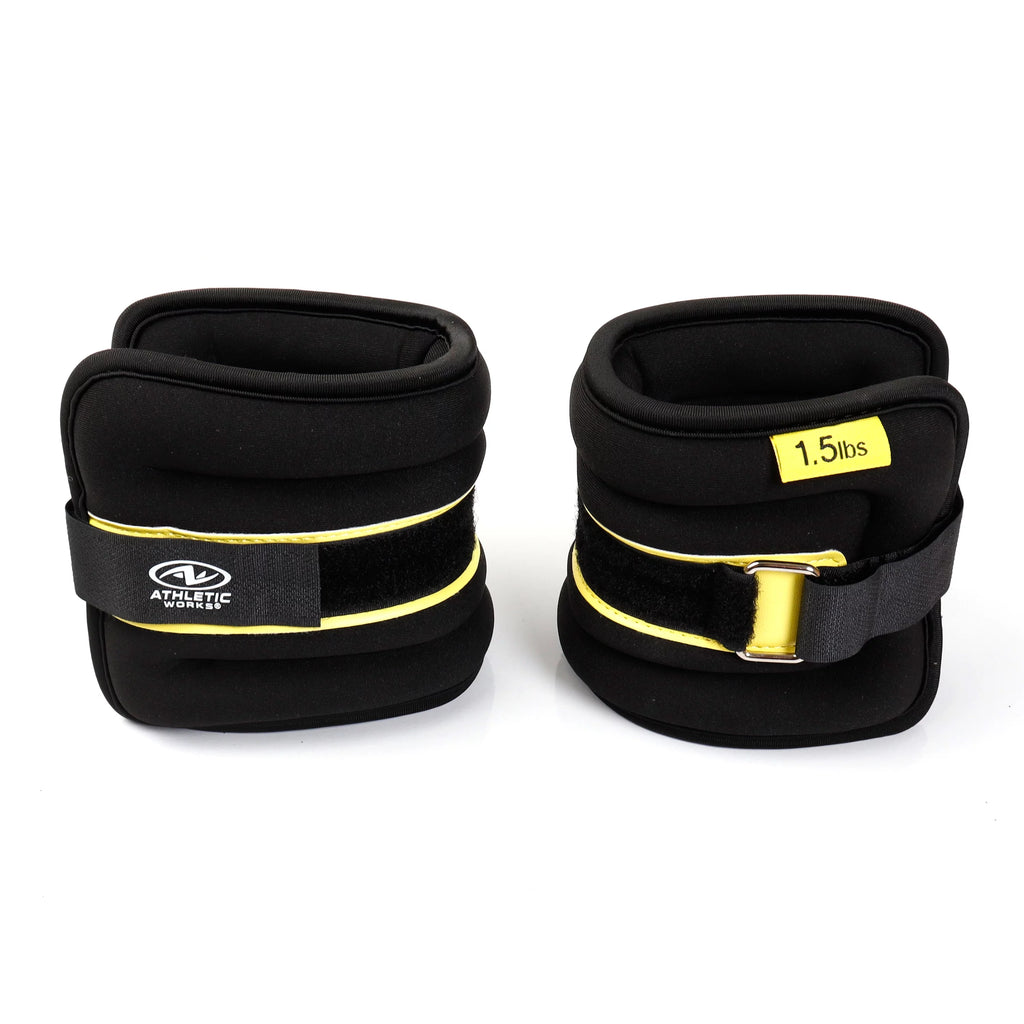 5lb Pair Ankle & Wrist Weights 2.5LBS Adjustable Strap B761576