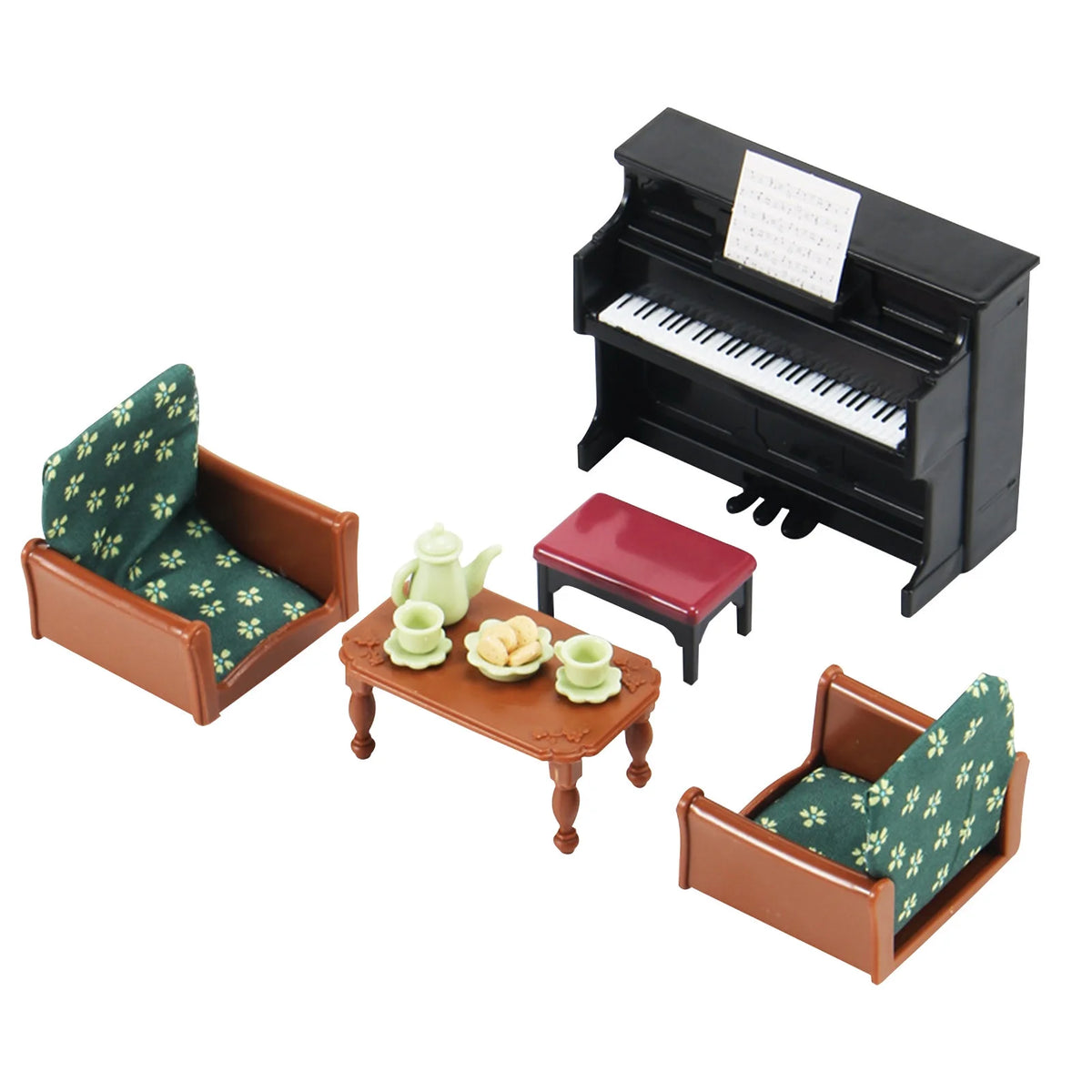 Miniature Dollhouse Furniture Kitchen Play Set with Refrigerator K54254