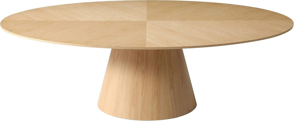 White Oak Wood Oval Dining Table H329194