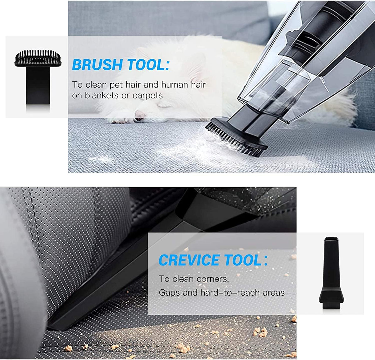 Handheld Cordless Vacuum Cleaner with Rechargeable Battery & Washable Filter I40832
