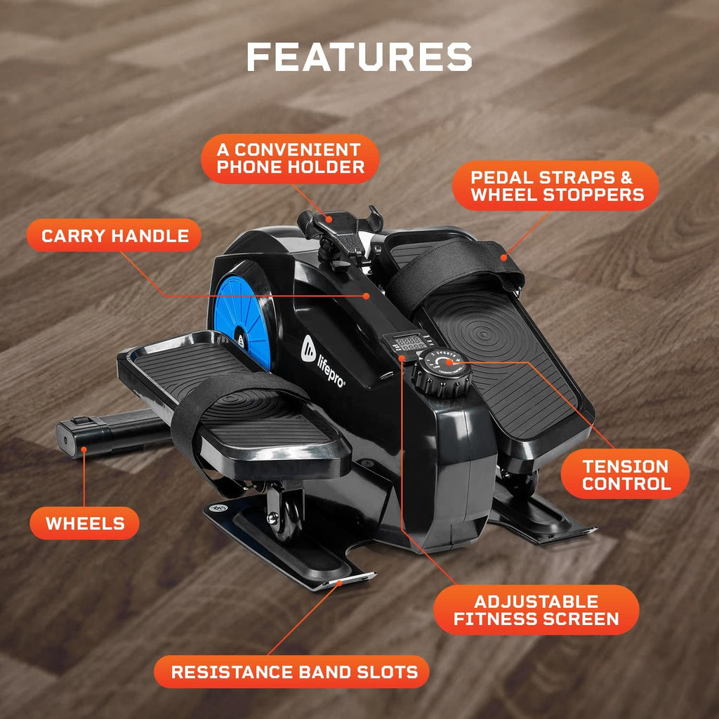 Mini Elliptical Desk Cycle with Adjustable Resistance D816