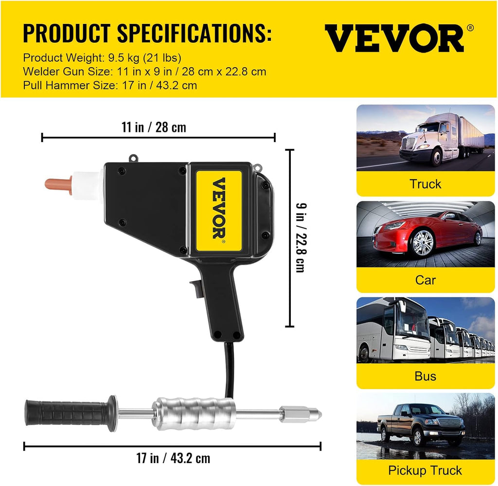110V Stud Welder Kit 800 VA Dent Repair Kit E183
