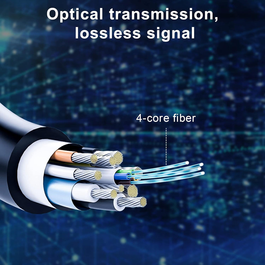 Fiber Optic DisplayPort Cable 50ft D4552