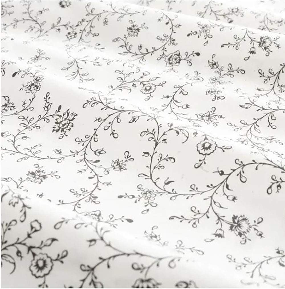 White Dark Gray Full/Queen Duvet Cover and Pillowcase(s) A384