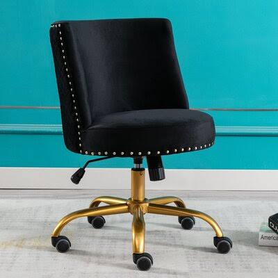 Black Velvet Task Chair F16718