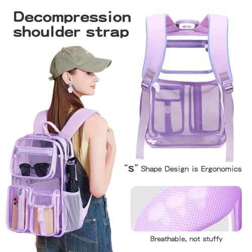 Clear 16 x 11 x 5inch TPU Backpack C170