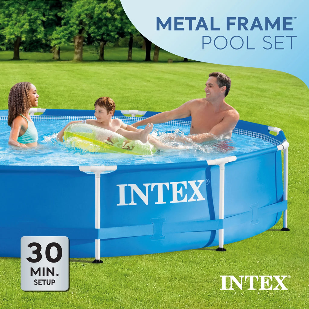 12' x 30'' Metal Frame Above Ground Swimming Pool with Filter Pump C2982