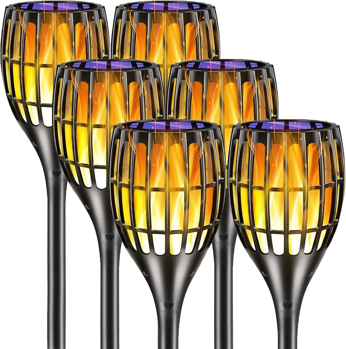 Solar Torch Lights with Flickering Flames A975541