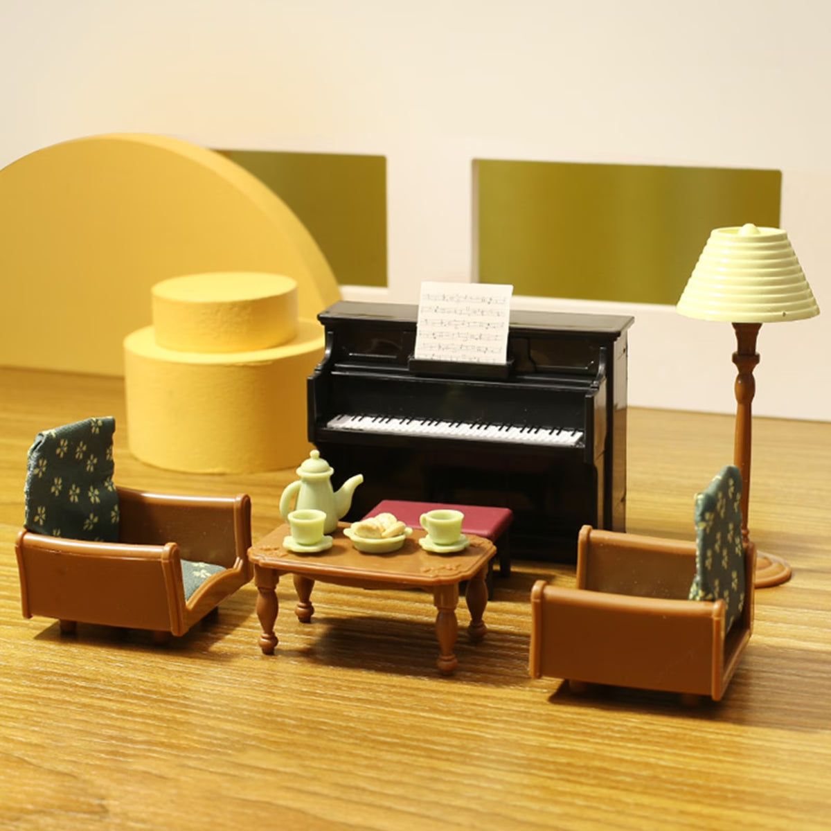 Miniature Dollhouse Furniture Kitchen Play Set with Refrigerator K54254
