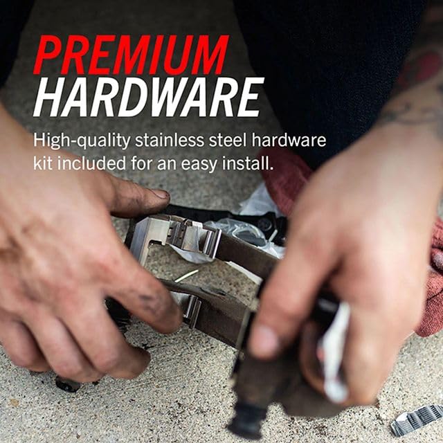 Front Ceramic Brake Pads with Hardware S9703