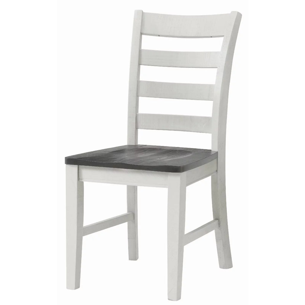 White Solid Wood Dining Chair Set of 2 C170236