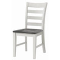 White Solid Wood Dining Chair Set of 2 C170236