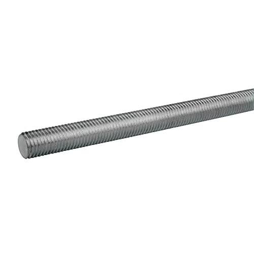 3/8-24 12x22 OAL Fully Threaded Stud - Stainless Steel, Plain Finish, 25-Pack W660