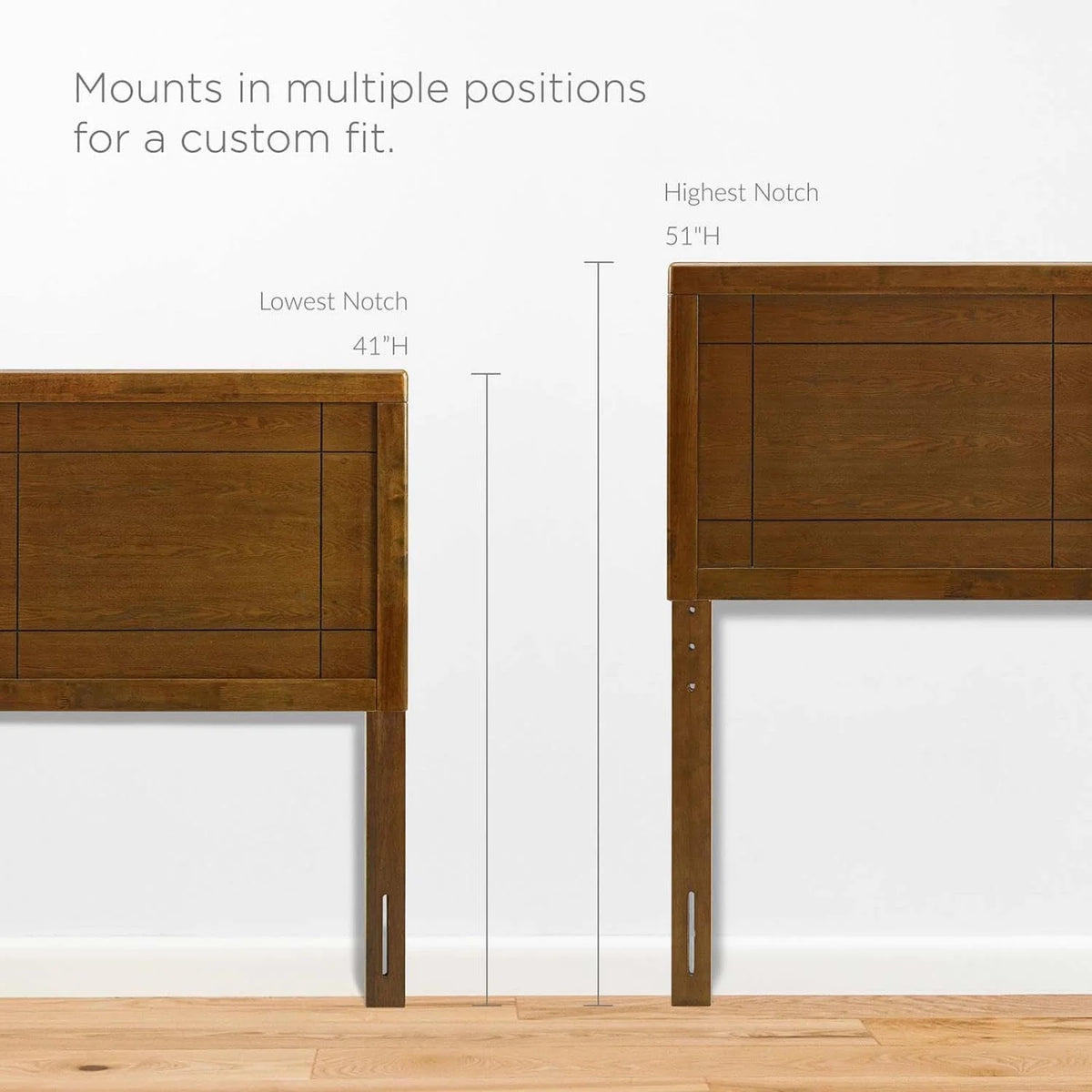 Wood Headboard in Walnut P82175
