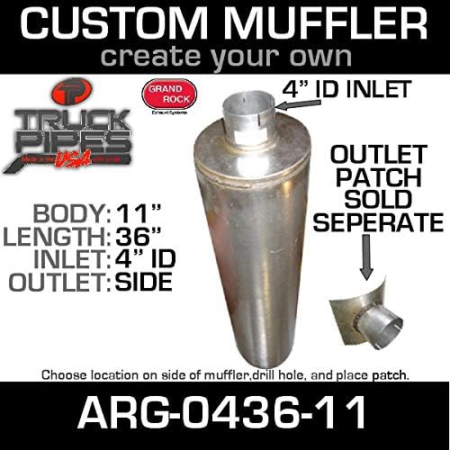 11" Universal Muffler 4" ID End In and Out Muffler V193717