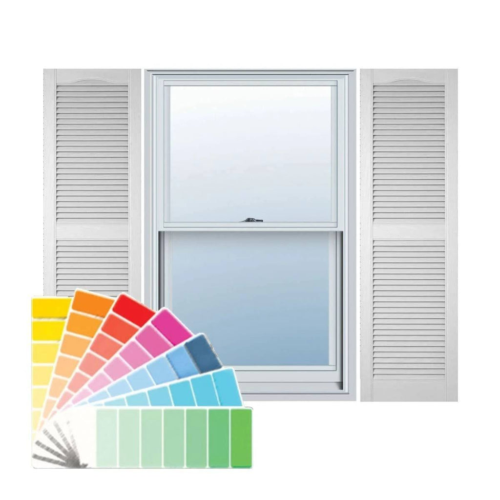 Lifetime Vinyl Open Louver Shutters J6957