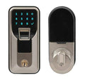 Satin Nickel Finish Electronic Fingerprint Deadbolt with Keypad U328