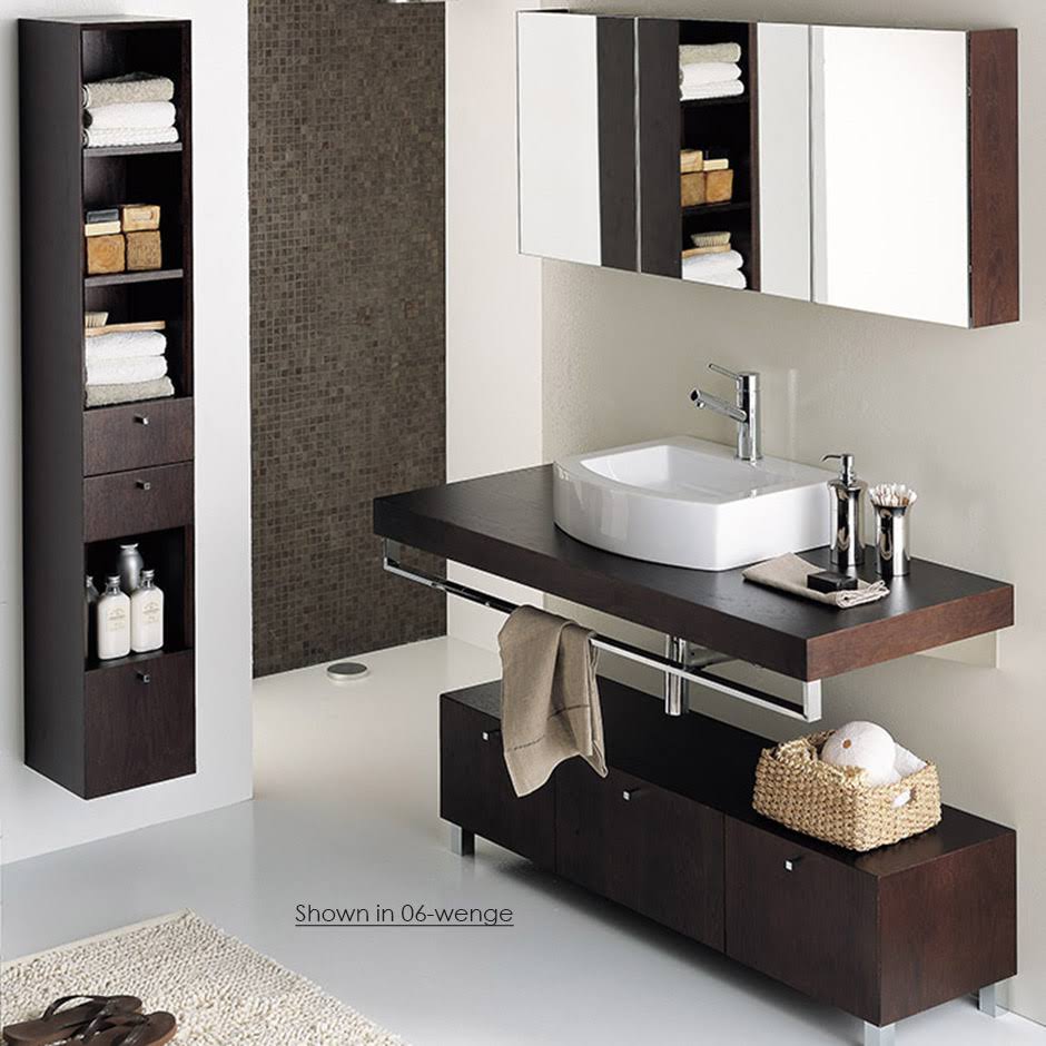 Wall-Mount Wooden Countertop with Stainless Steel Brackets Natural Walnut R6812