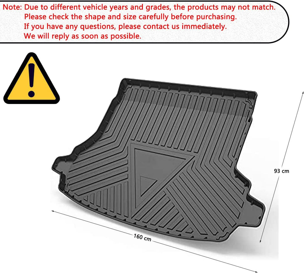 Black TPO Cargo Trunk Tray Floor Mats Protector S492751