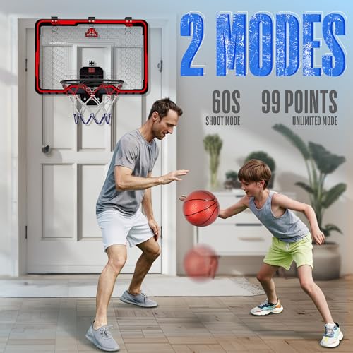 Indoor Basketball Hoop with LED Light and Scoreboard T11691