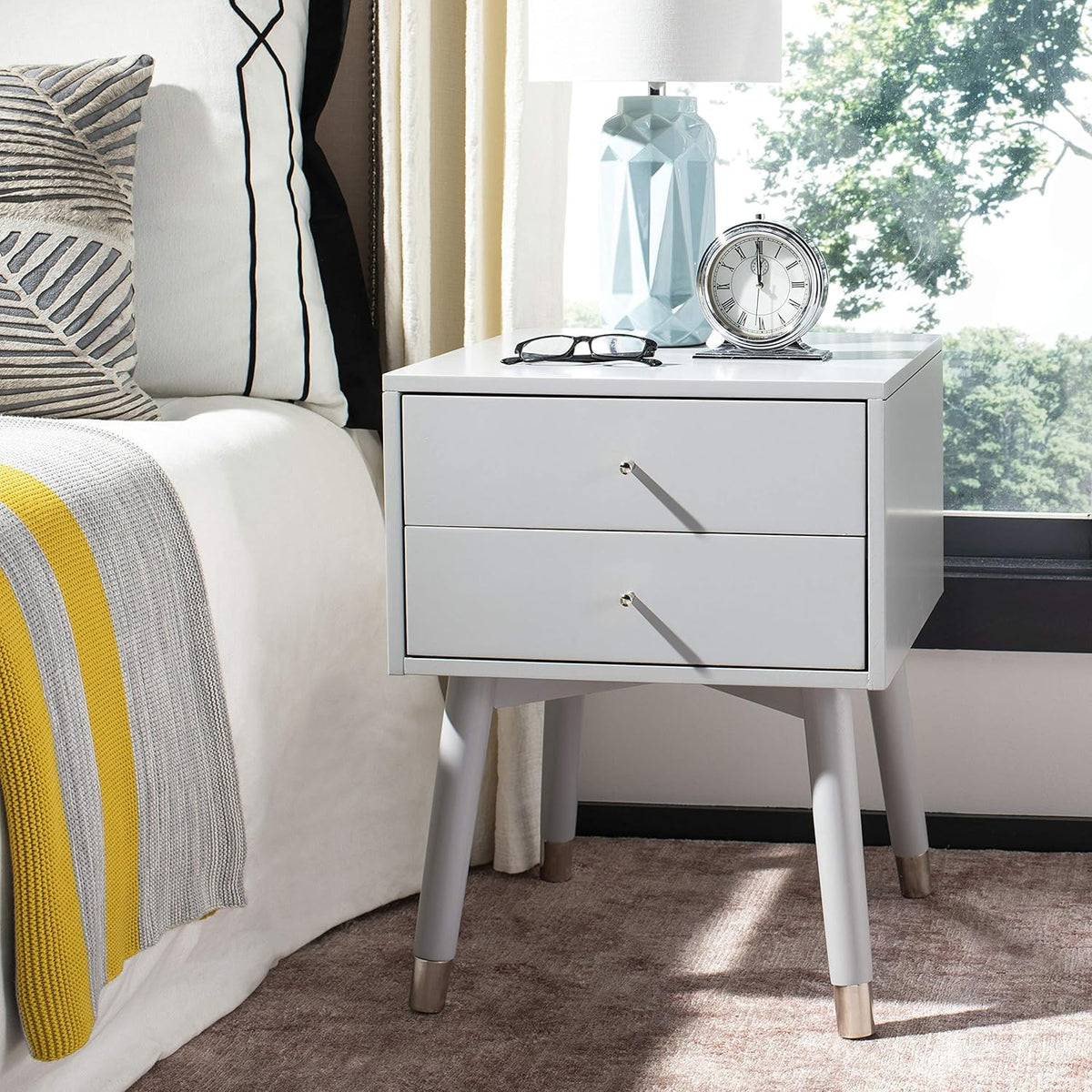 Navy Blue Nightstand C8239
