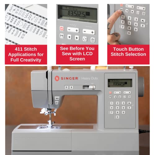 Heavy Duty Computerized Sewing Machine with 215 Stitches, LCD Screen, Metal Frame I6788