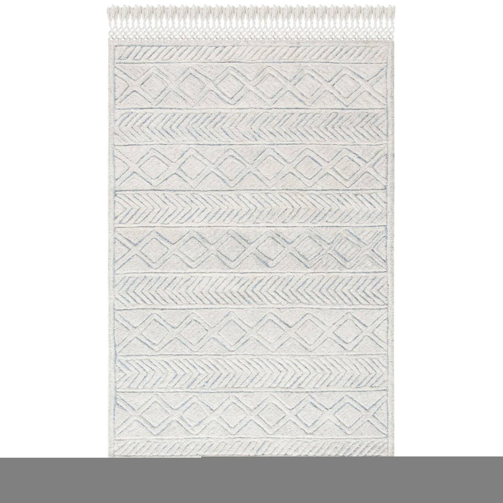 Ivory and Blue Runner F2199