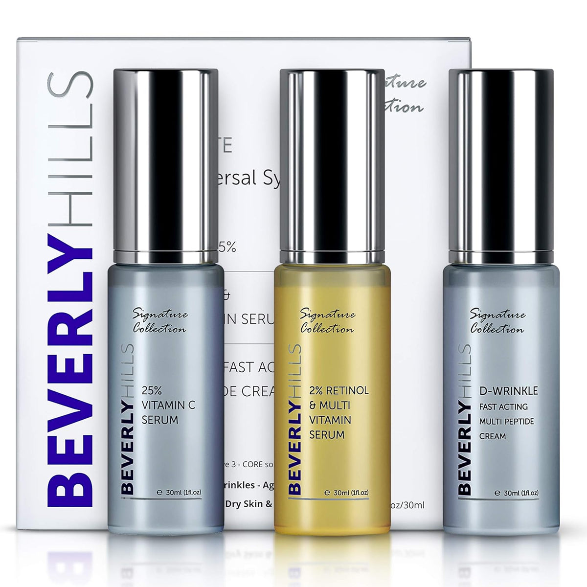 Retinol Serum (2%), Vitamin C Serum (25%), and Anti Wrinkle Cream Pack of 2 P97983