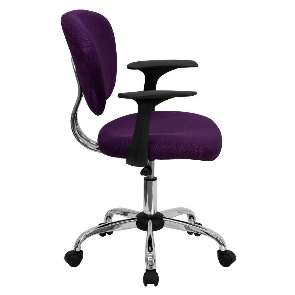 Purple Mesh Swivel Office Chair W723751
