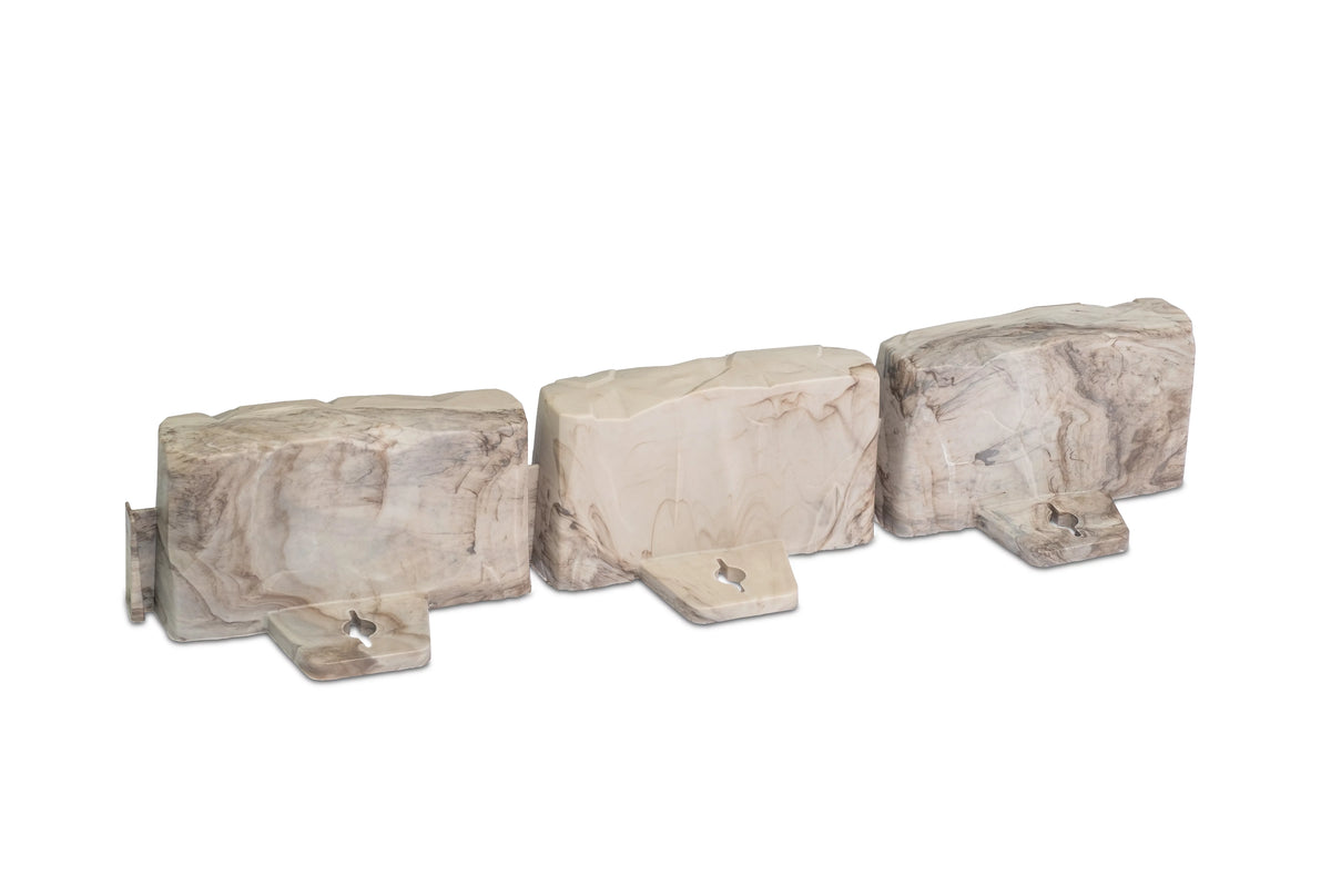 Brown Faux Stone Landscape Edging Kit I507933