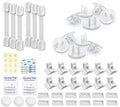 24 Outlet Covers with 12 Magnetic Cabinet Locks and 6 Safety Strap Locks J84083
