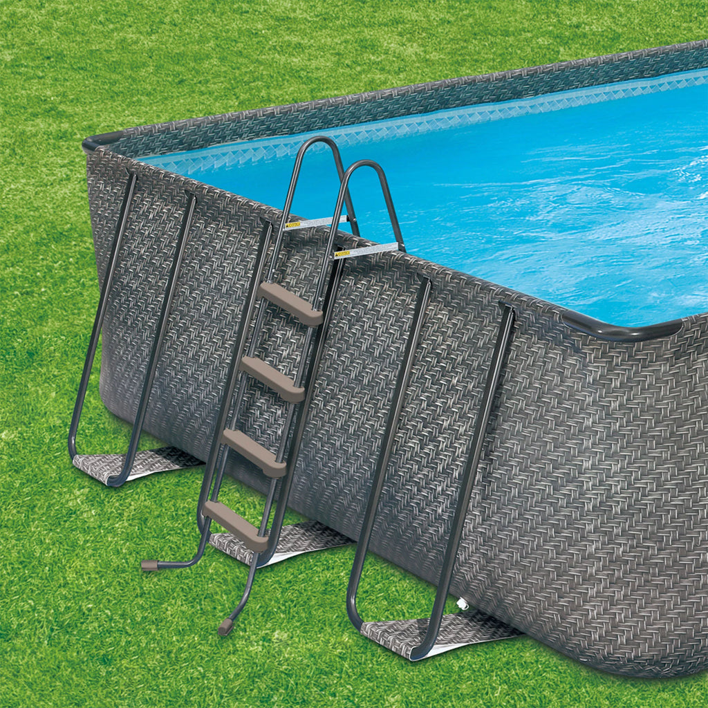 24 x 12 x 4.5' Rectangle Above Ground Frame Swimming Pool Set Z220085