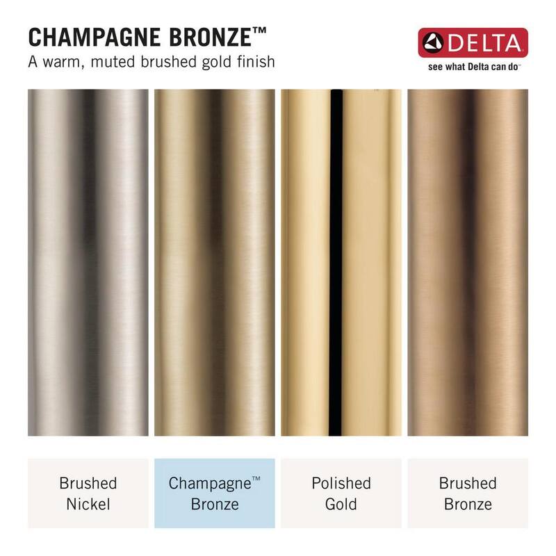 Single-Handle 4-Spray Shower Faucet in Champagne Bronze R708802