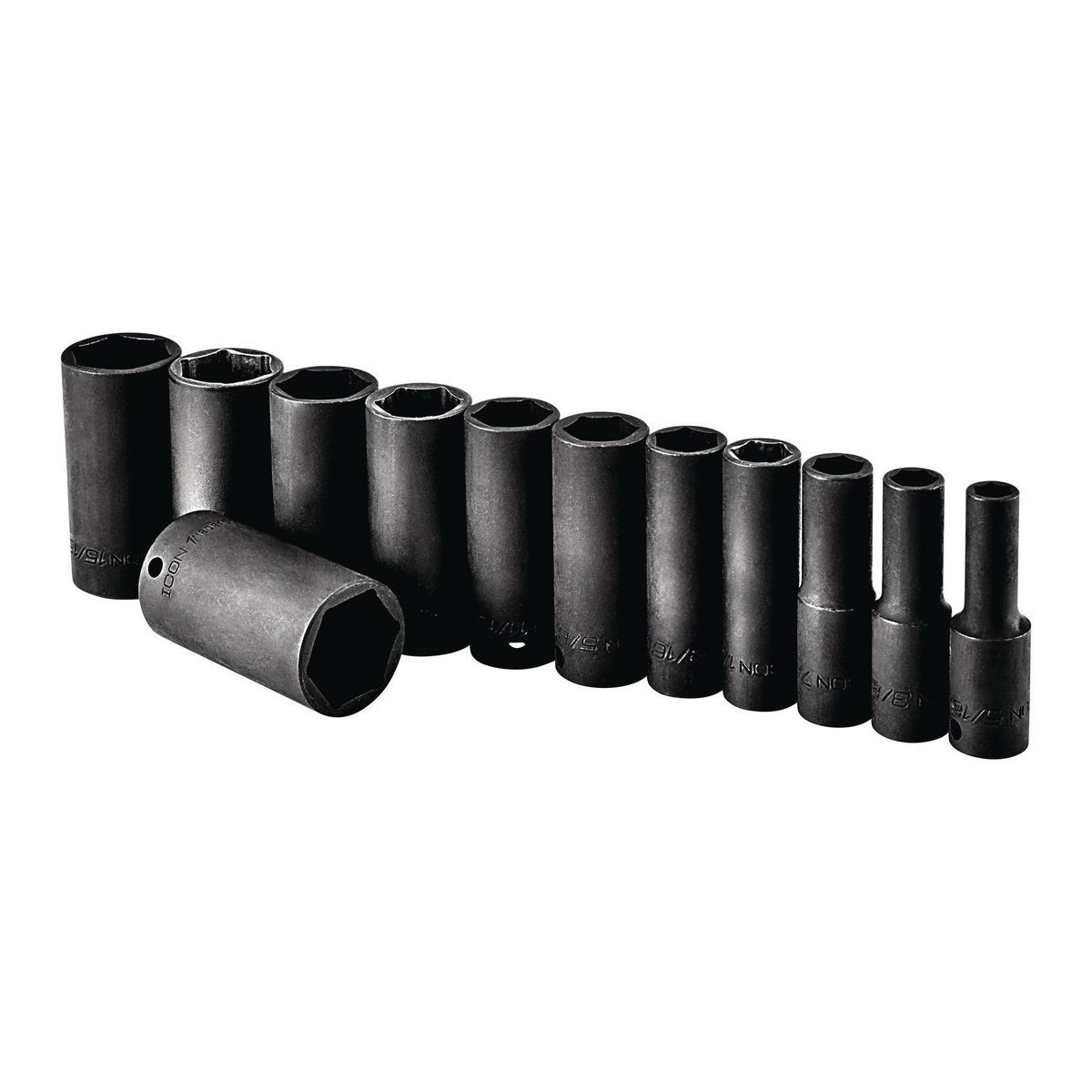 3/8 in. Drive SAE Deep Impact Socket Set, 12-Piece A73854