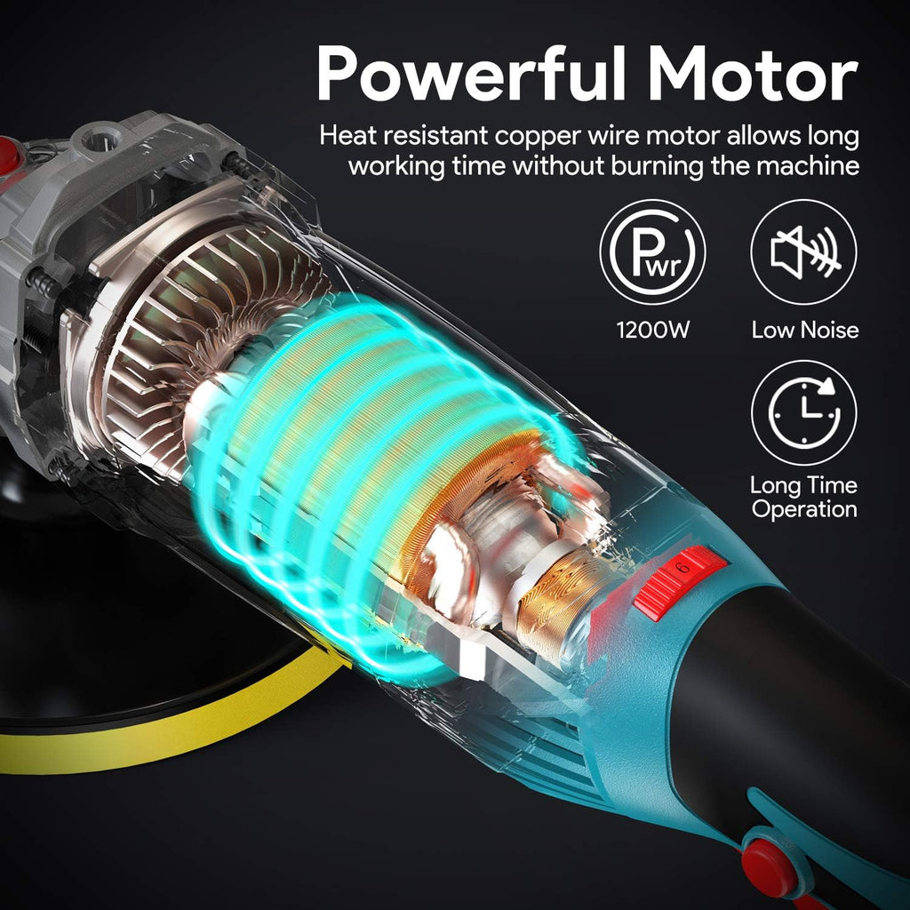 1200W Variable Speed Rotary Car Polisher J413
