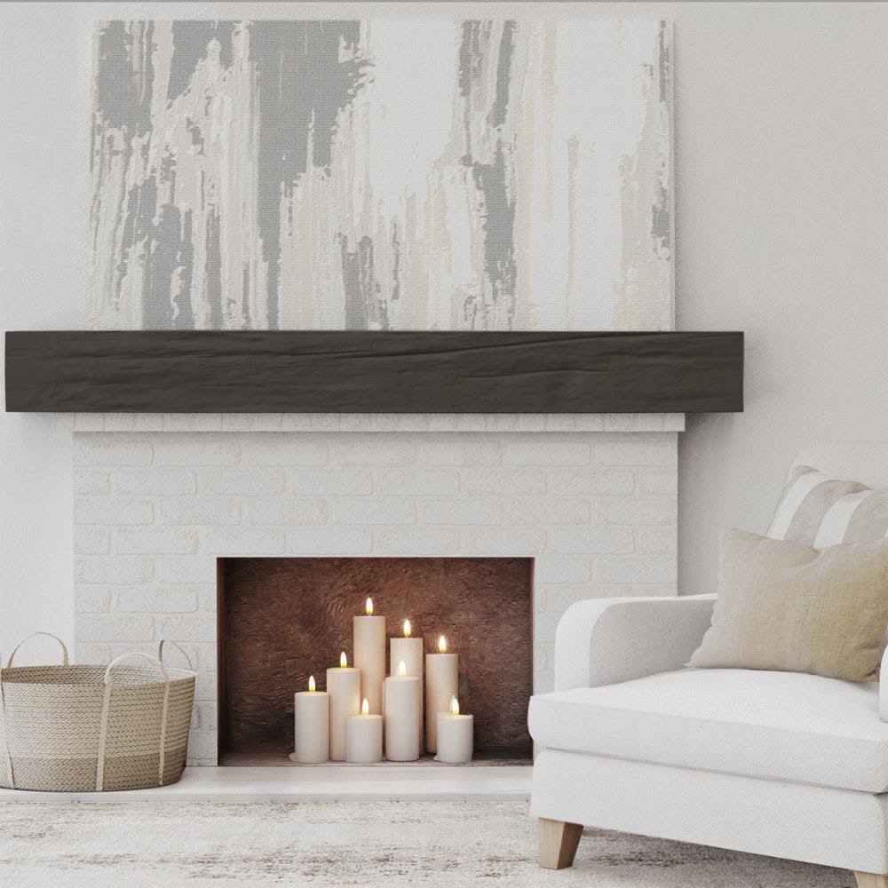 Natural Ash Faux Wood Fireplace Mantel A877