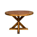 Brown Rustic Solid Wood Round Dining Table T327754