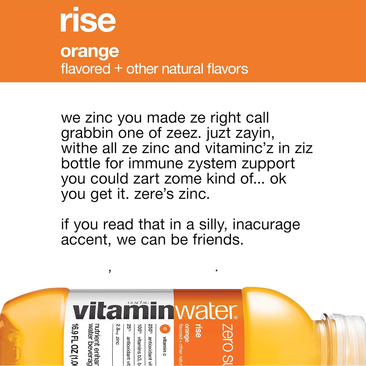 16.9 Fl Oz Pack of 24 Electrolyte Enhanced Orange Water R5680