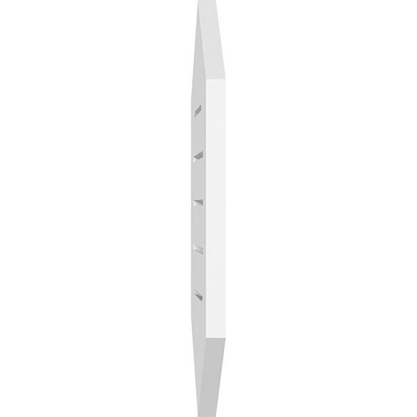 24x22W x 38x22H Vertical Peaked Surface Mount PVC Gable Vent 9/12 Pitch P165848