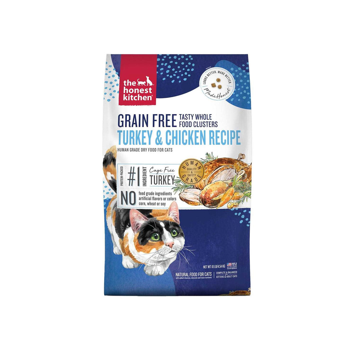 Grain-Free Turkey Chicken Dry Cat Food C7629