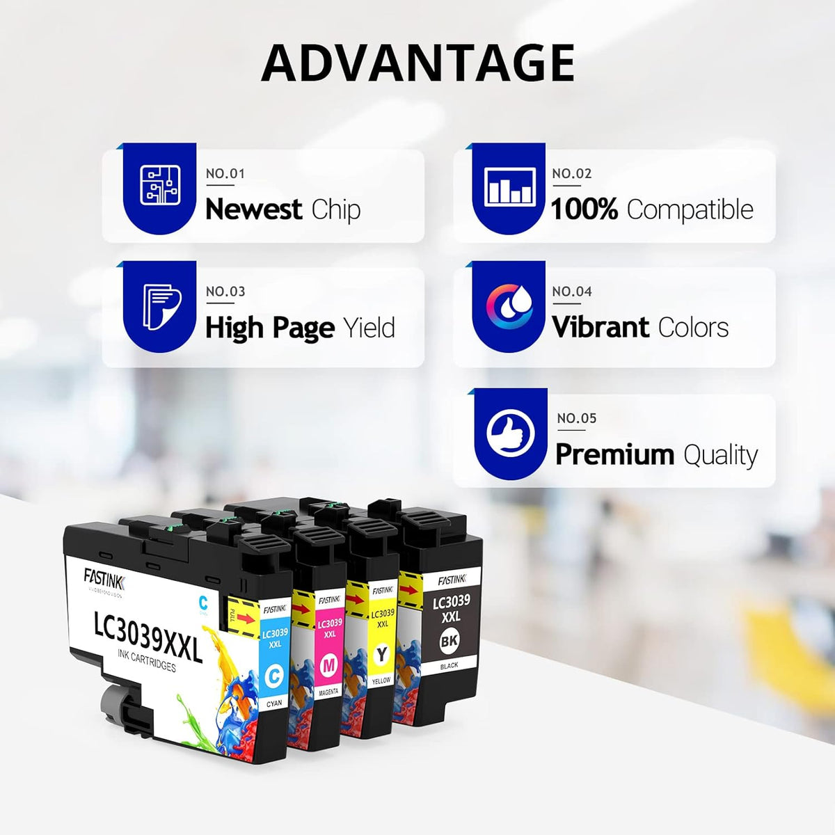 Compatible LC3039 Ink Cartridge 4 Pack BK/C/M/Y S871