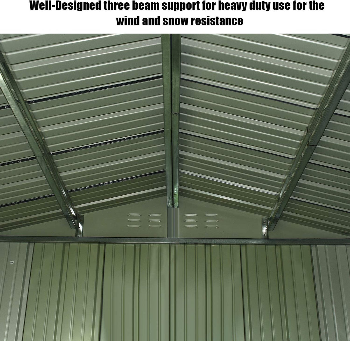 8' x 6' Storage Shed with Double Doors and Lock E161